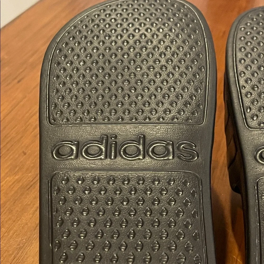 Adidas Adilette Aqua Slides Sandals Shoes black F35550 new Mens Size 10